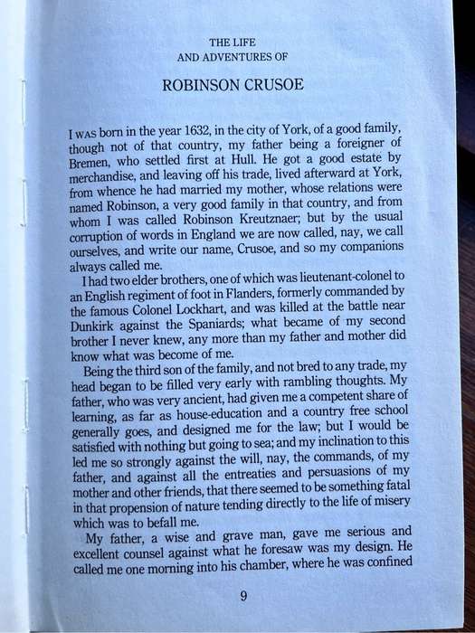 Robinson Crusoe - Daniel Defoe - unabridged (1990)