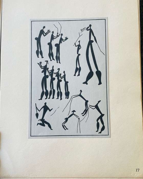 RARE!! WALTER BATTISS `BUSHMAN ART, Portfolio Number One, Art in South Africa` Red Fawn Press