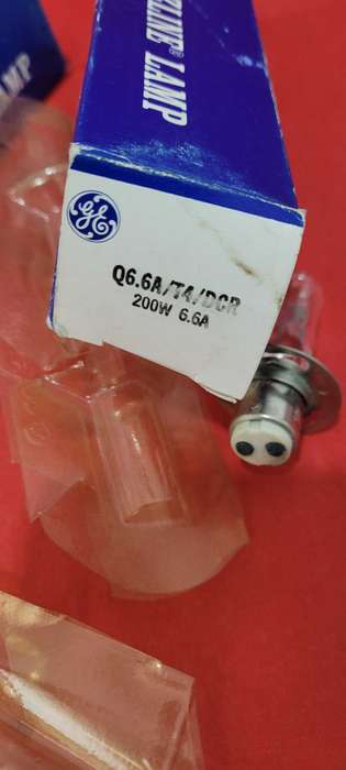 200w GENERAL ELECTRIC (USA) Quatzline 6.6A Studio/Stage Lamp Bulbs (Bid Per Piece)