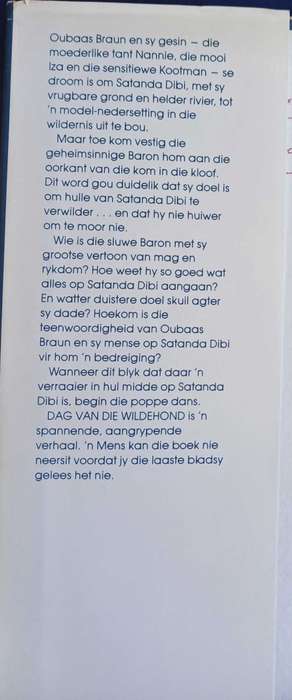 Dag van die wildehond deur Johann Bekker