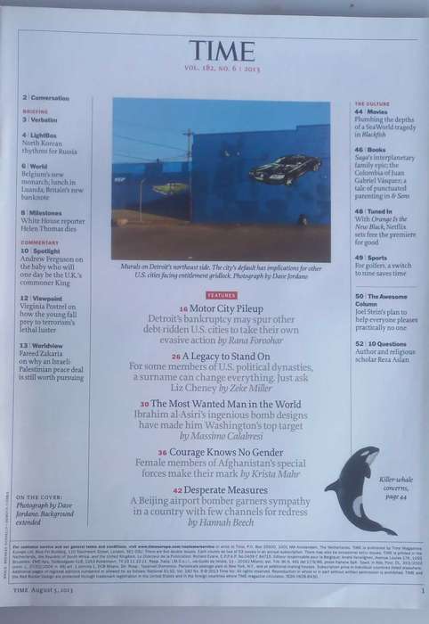 Time magazine August 5, 2013