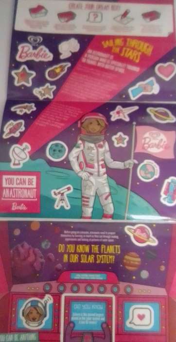 OLA ICE CREAM BARBIE DOLL DREAM BOX STICKER.