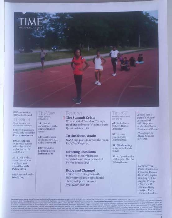 Time magazine July 30, 2018