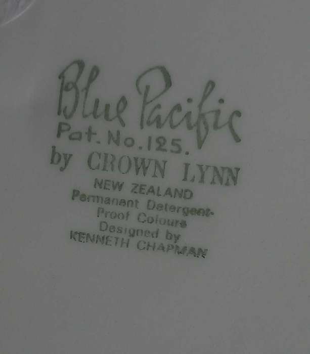 Vintage Blue Pacific plate