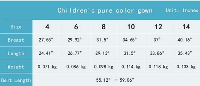 kids satin gown brides maid robe