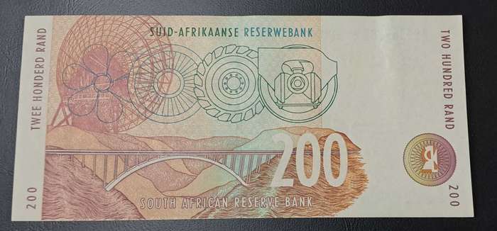 UNC 2000 Twee Honderd Rand Mboweni AB5369307E Gem Uncirculated