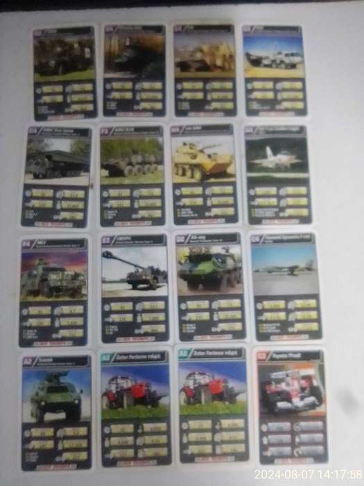 ACE TRUMPS COLLECTORS CARDS .