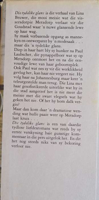 Die tydelike glans deur CF Beyers-Boshoff