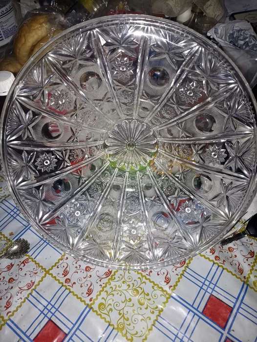 Vintage heavy vintage crystal bowl