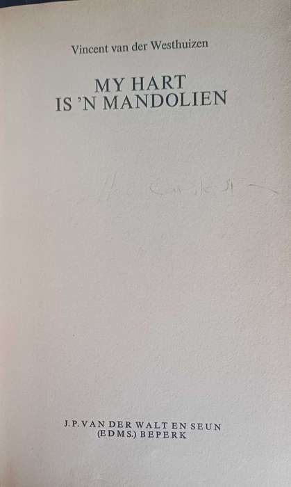 My hart is `n mandolien deur Vincent van der Westhuizen