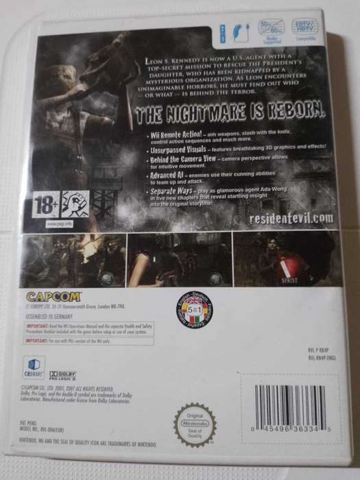 Resident Evil 4 Wii Edition PAL CIB