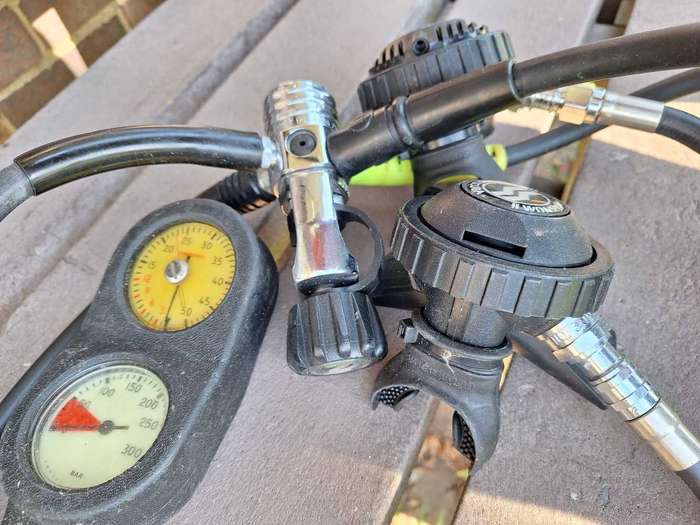 Scuba Regulator ,Sherwood Magnum regulator set , scuba diving ,
