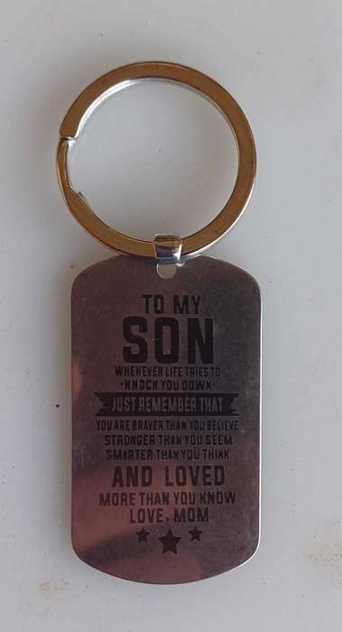 To my son keyring