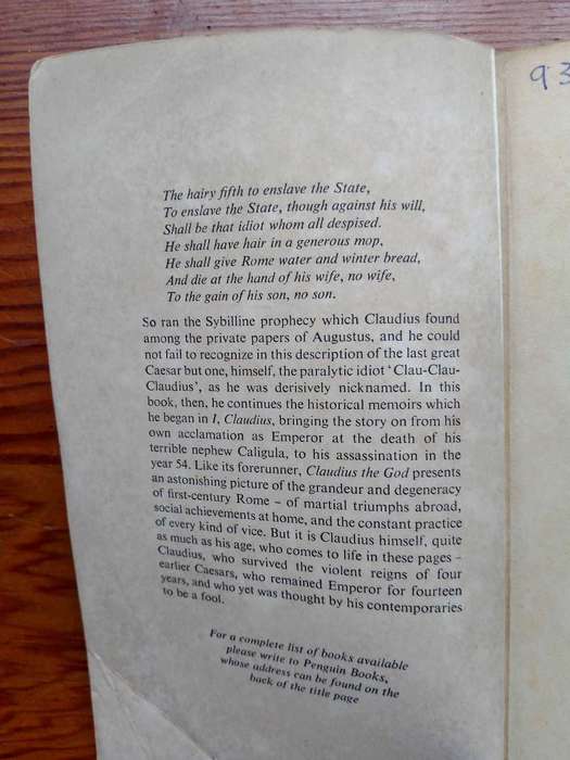 Claudius the God by Robert Graves