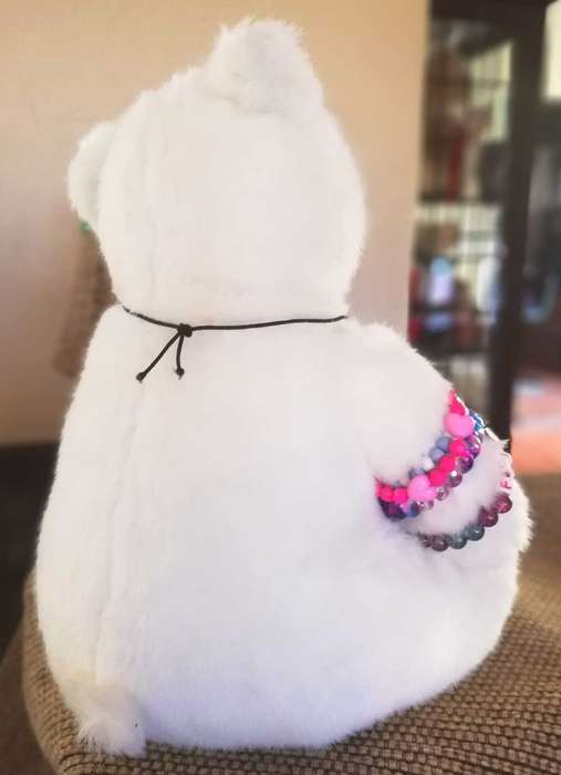 Glitzy a Fun Loving Bear with 8x Fun Bracelets. 28cm.