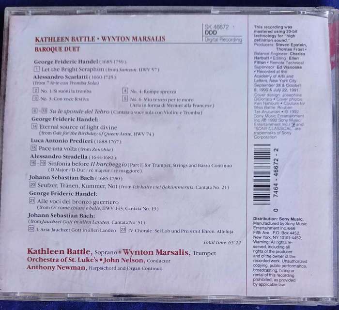 Baroque duet cd
