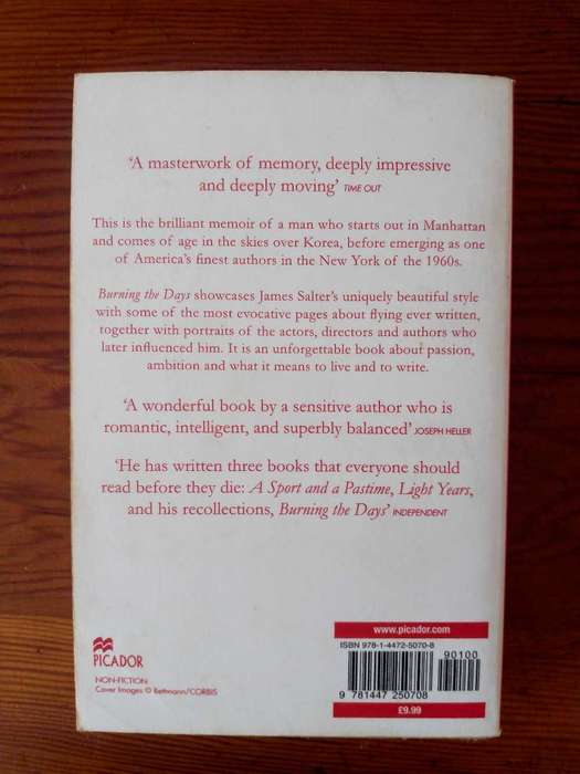 Burning the Days by James Salter
