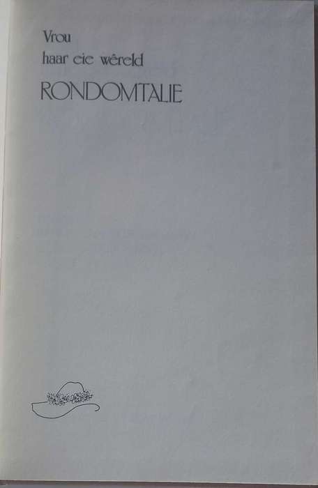 Vrou haar eie wereld - Rondomtalie
