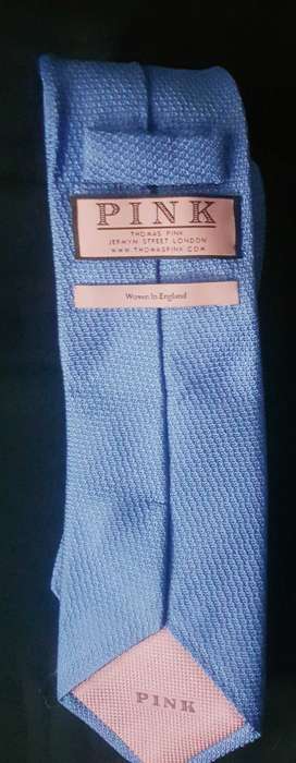 Thomas Pink Woven Silk Tie