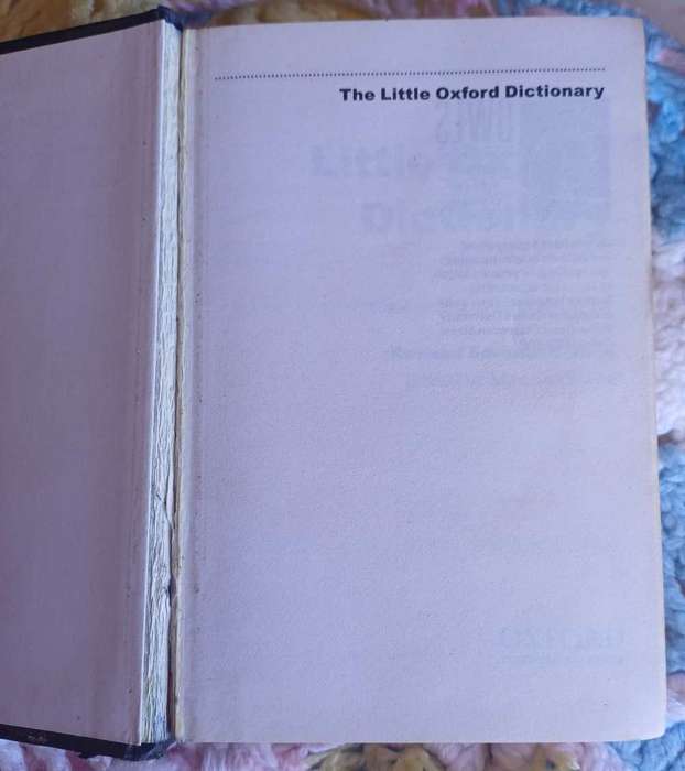 The little Oxford dictionary