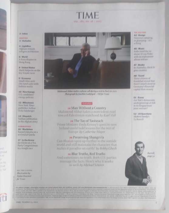 Time magazine October 15, 2012