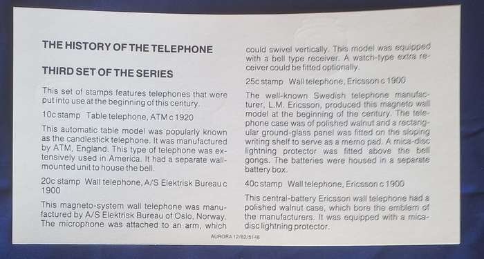First day envelope - History of the telephone