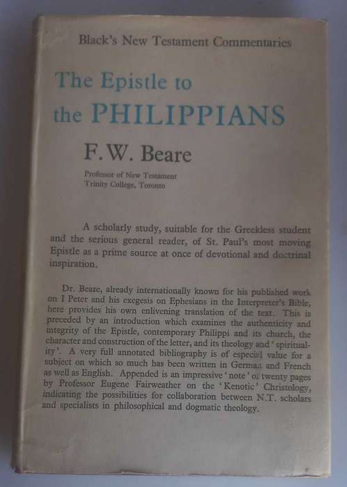 The Epistle to the Philippians by FW Beare