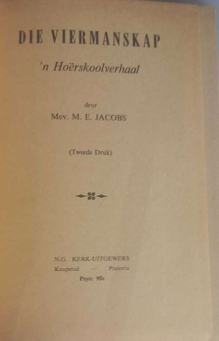 Die viermanskap deur ME Jacobs