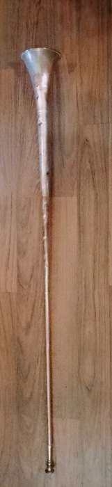 Large Antique Victorian Copper Hunting Horn