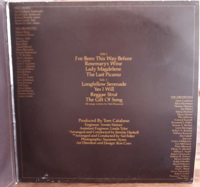 NEIL DIAMOND - SERENADE LP VINYL RECORD