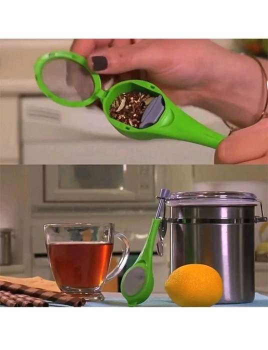 Loose Leaf Tea Infuser with Squeeze Pump also Usable with Tea Bags