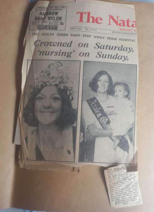 2 x Books with vintage newspaper clippings