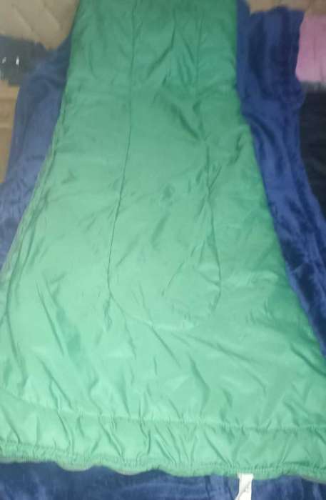 Single bed sleeping bag with blanket