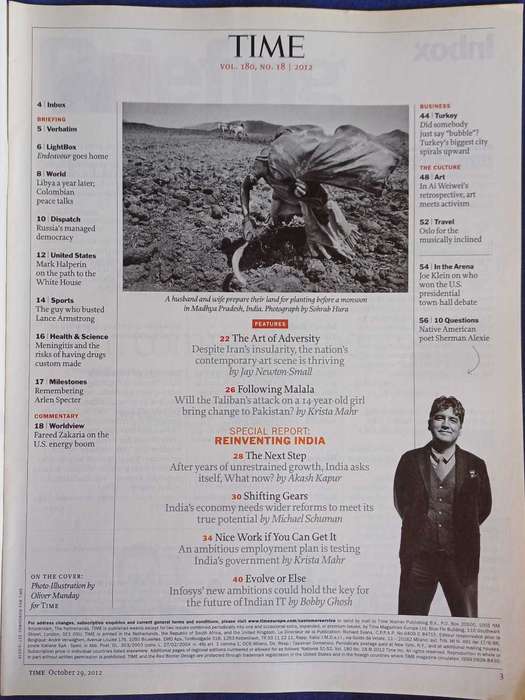 Time magazine October 29, 2012