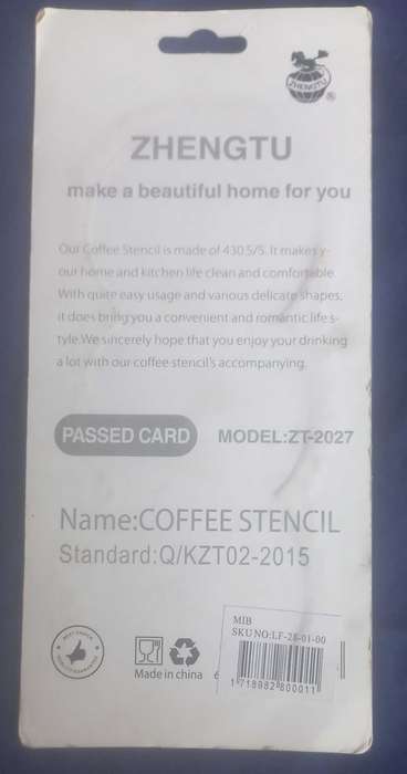 Coffee stencil
