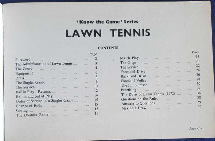 Lawn tennis