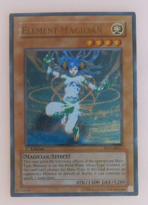 Yu-Gi-Oh Element magician 1st edition card