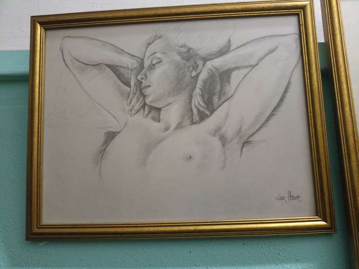 Francine Von Hove pencil sketches