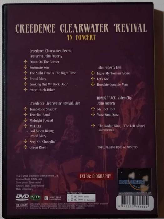 Creedence Clearwater Revival - Down on the corner DVD Concert