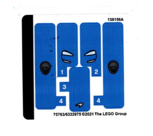 Lego (N) ~ Sticker Sheet for Set 30343 - (75763/6332975)~