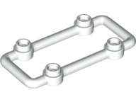 Lego (N) ~ Bar 1 x 6 x 3 with 4 Studs ~ [White]