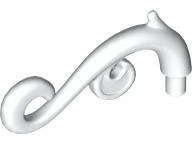 Lego (N) ~ Plant Stem Curved with Bar Thorns and Swirls ~ [White]