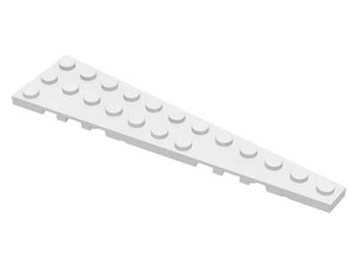 Lego (N) ~ Wedge Plate 12 x 3 Right ~ [White]
