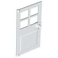 Lego (N) ~ Door 1 x 4 x 6 with 4 Panes and Stud Handle ~ [White]