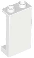 Lego (N) ~ Panel 1 x 2 x 3 with Side Supports - Hollow Studs ~ [White]