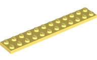 Lego (N) ~ Plate 2 x 12 ~ [Bright Light Yellow]