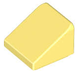 Lego (N) ~ Slope 30 1 x 1 x 2/3 ~ [Bright Light Yellow]