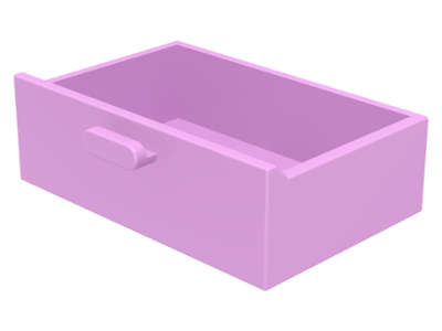 Lego Used - Container Cupboard 2 x 3 Drawer~ [Bright Pink]
