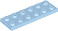 Lego (N) ~ Plate 2 x 6 ~ [Bright Light Blue]