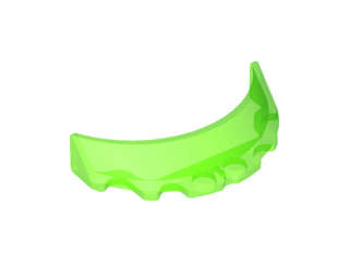 Lego (N) ~ Windscreen 3 x 6 x 1 Curved ~ [Trans-Bright Green]